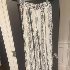 Flowy Hippie Pants (Dark Blue & White)